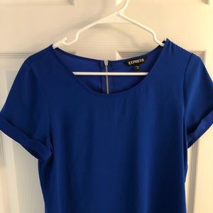 Express Silky Zip Back Gramercy Tee